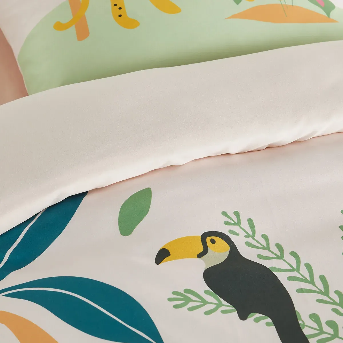Exotic Animal Single Duvet Cover Set - Printed, Recycled Microfibre product