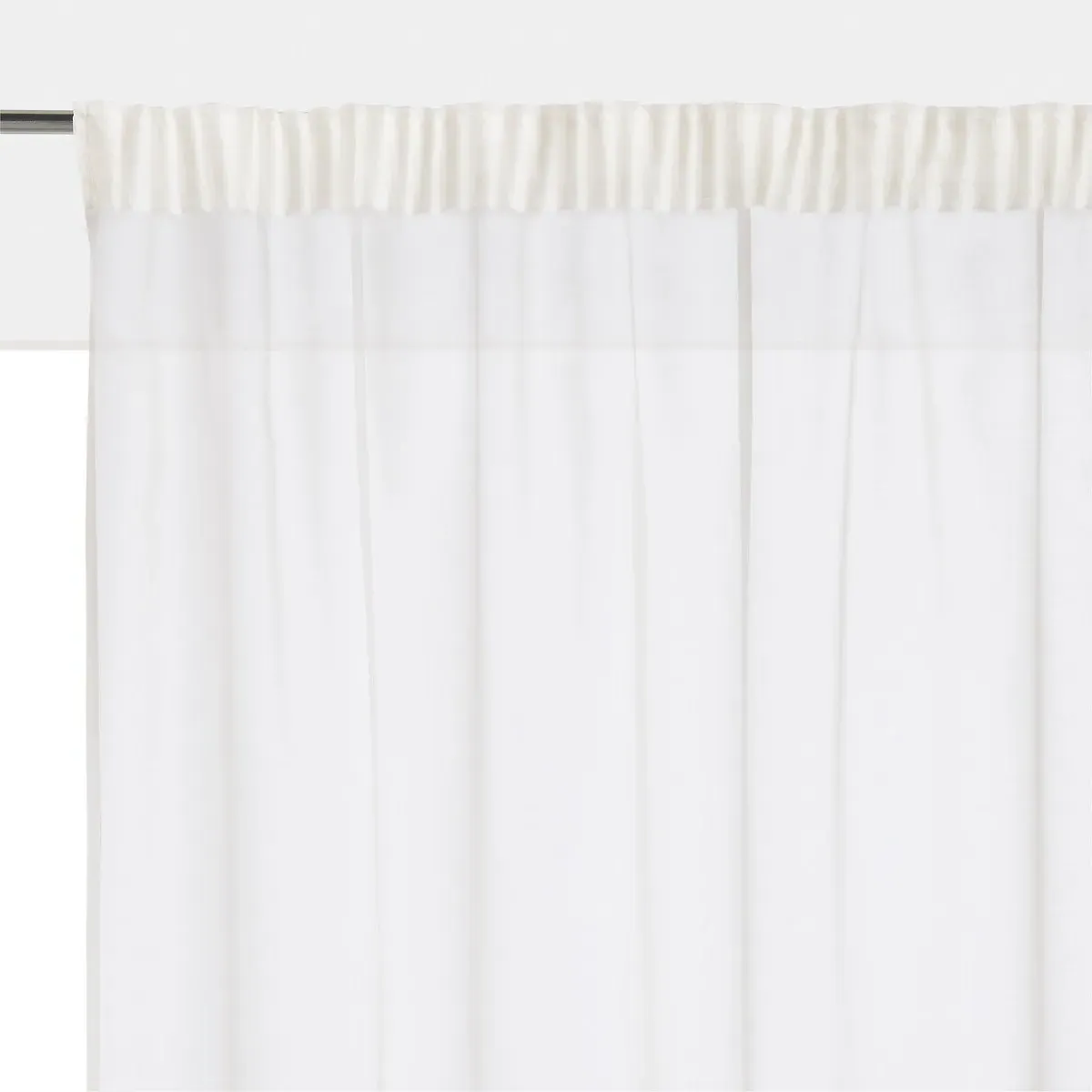 Limpo Voile Panel Pencil Pleat and Wave - Ecru, Polyester product