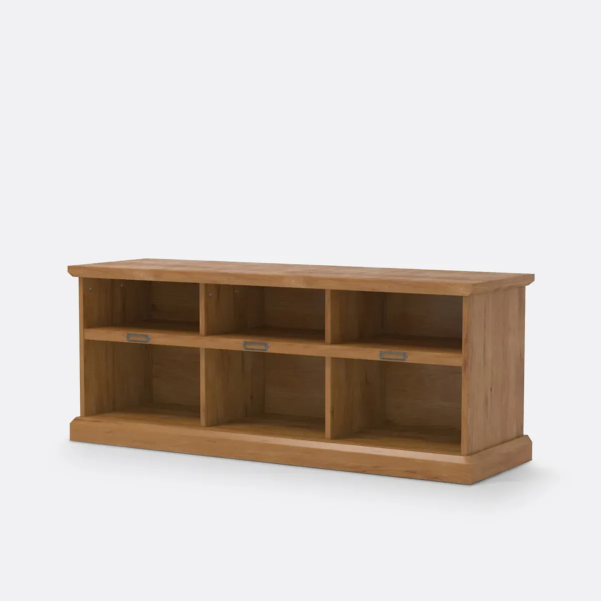 Lindley Hallway Bench with Storage - Dark Wood, Pine product