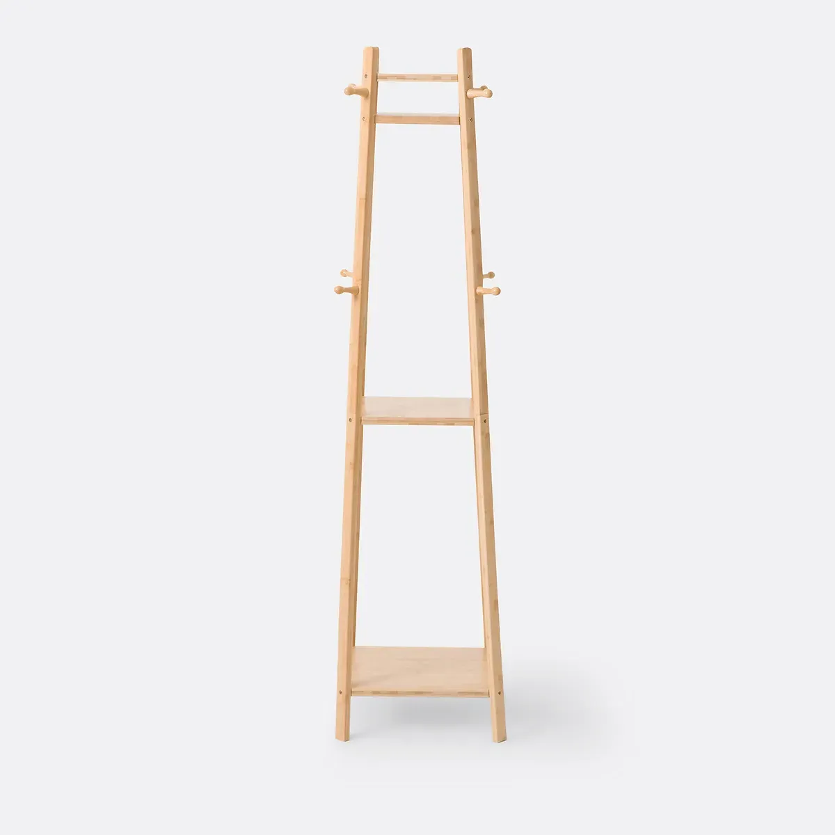 Lorna Coat Rack with Storage - Natural, Bamboo alternate view