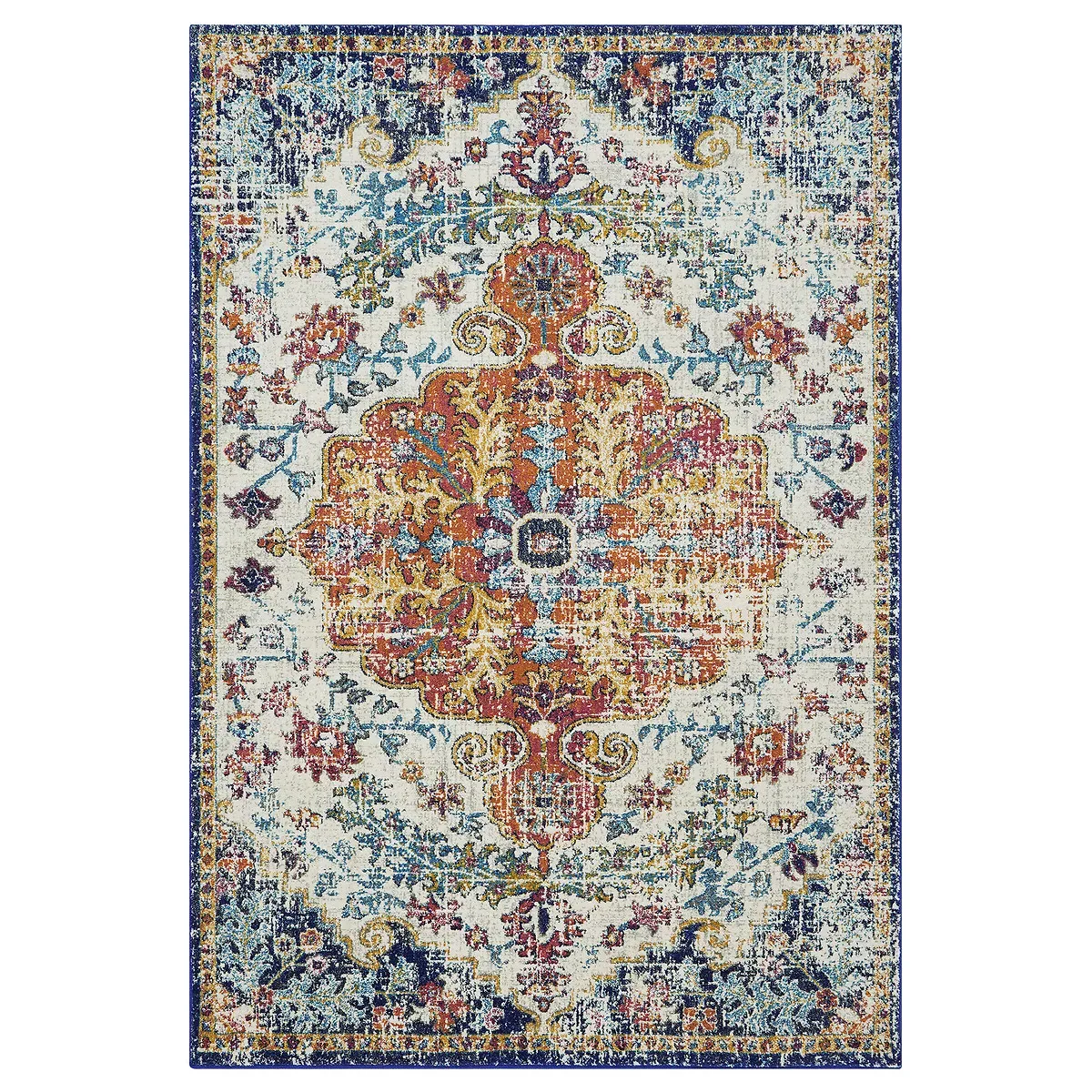 Medallion Vintage Style Rug - Multi-Coloured, Polypropylene product
