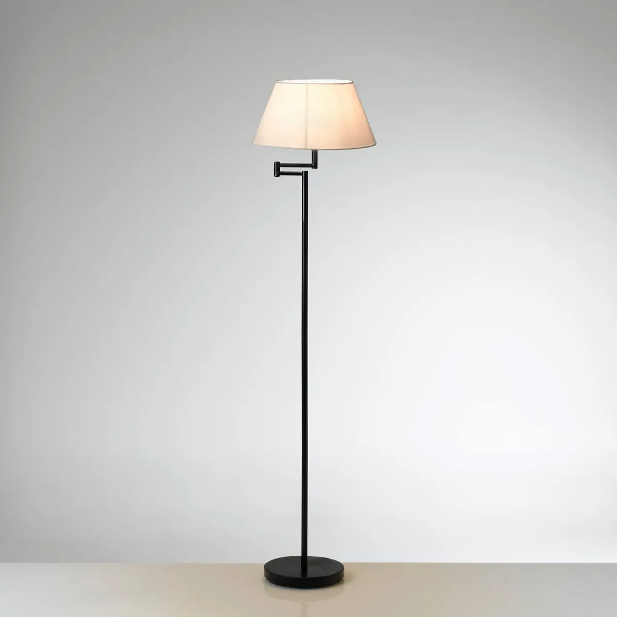 Nyna Floor Lamp with Articulated Arm - Black, Iron alternate view