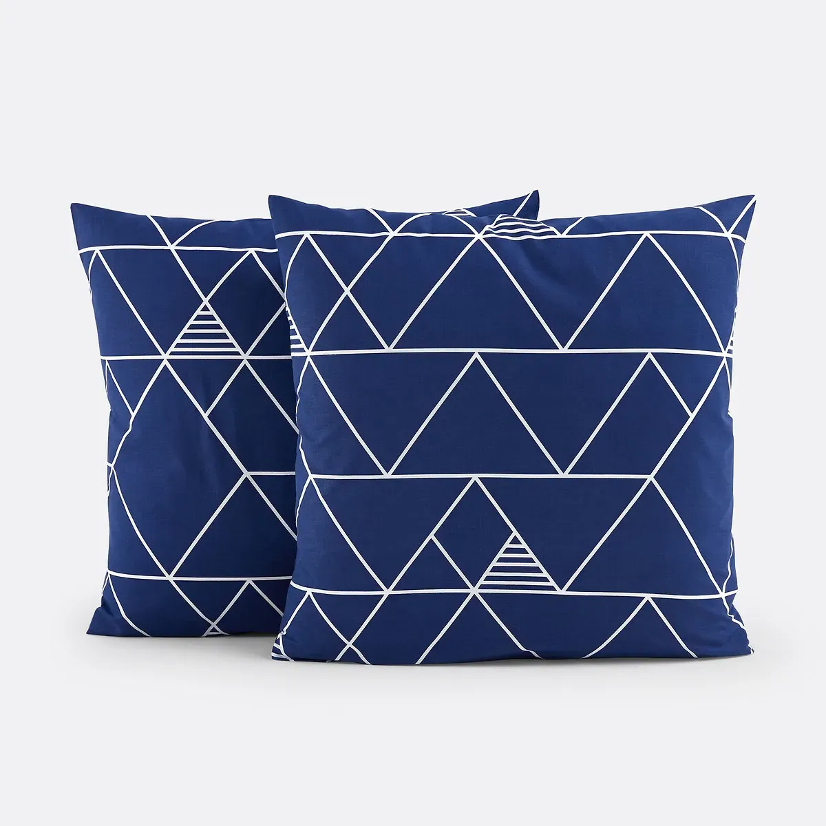 Odin Geometric Pillowcase - Blue, Cotton alternate view
