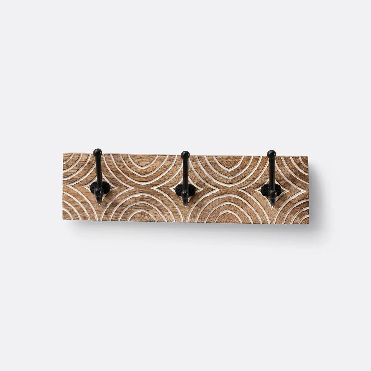 Pianna Wall Hooks - Dark Wood, Mango Wood alternate view