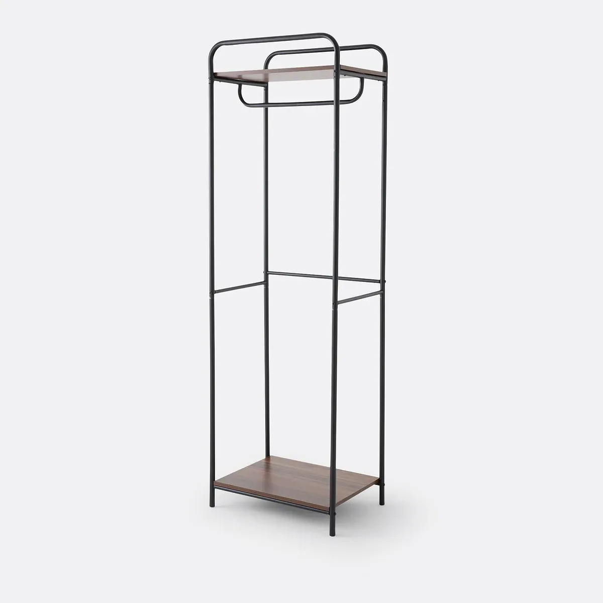 Rackel Wardrobe Unit with Hanging Rail - Black, Iron alternate view