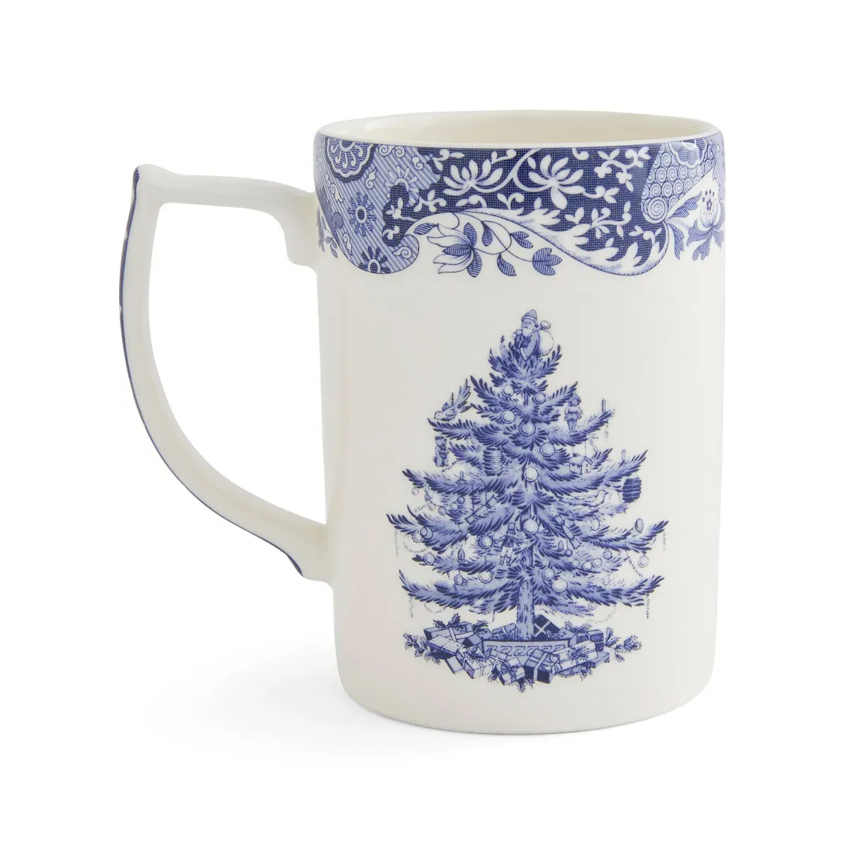 Spode Christmas Tree Set of 4 Mugs - Blue, Earthenware alternate view