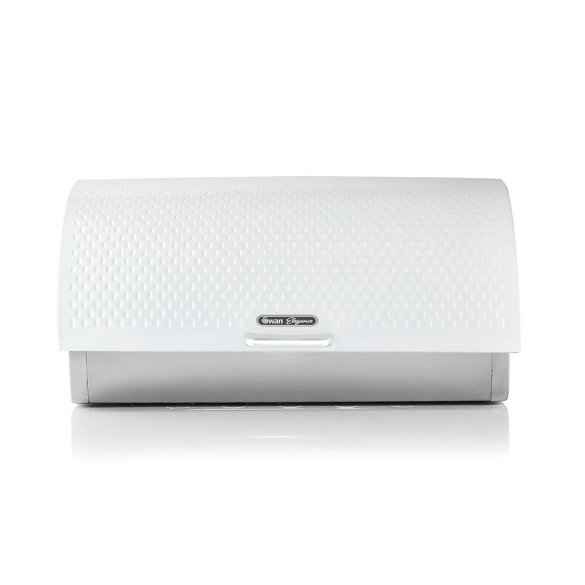 Elegance Roll Top Bread Bin - White, Plastic/Metal product