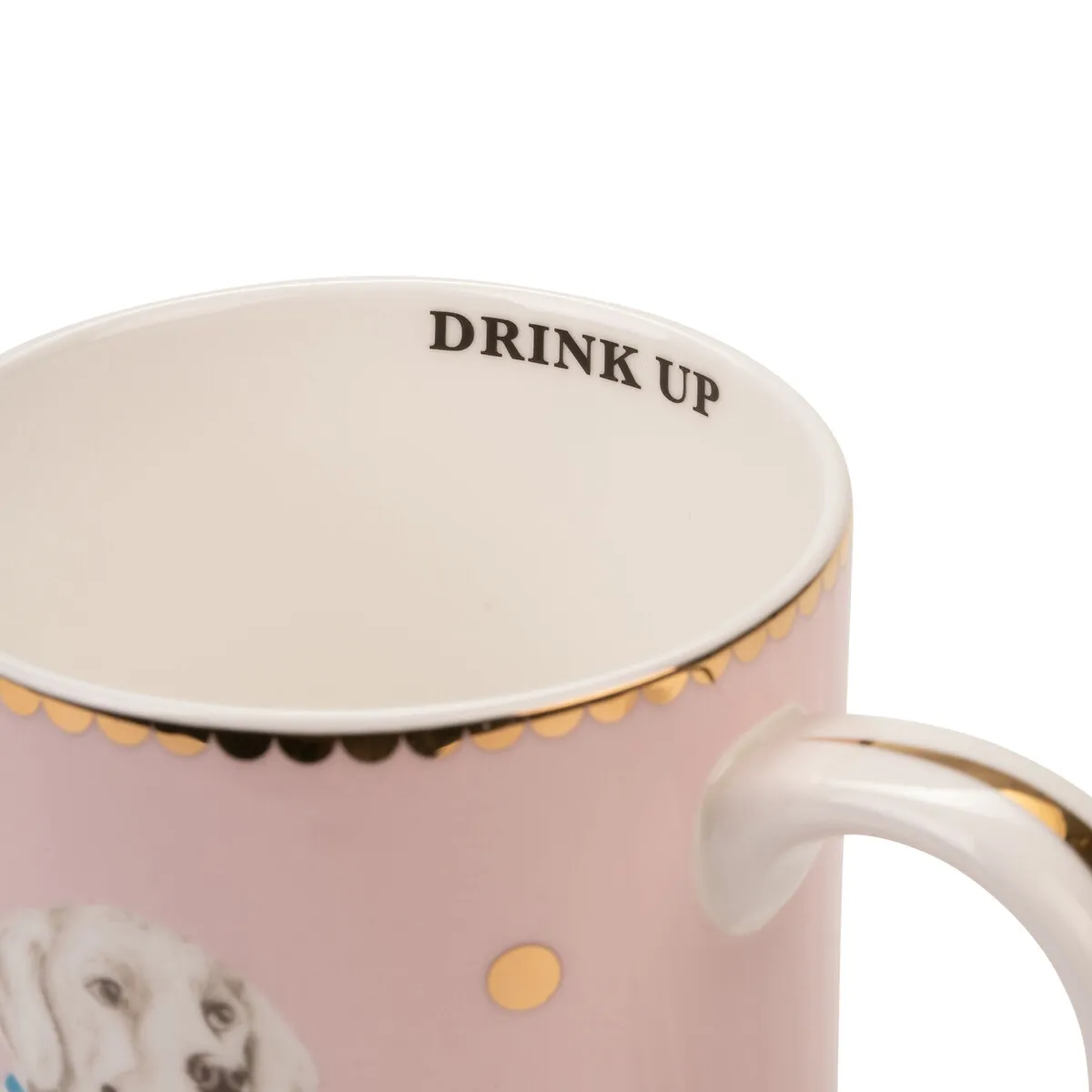 Yvonne Ellen Labrador Mug - Pink, Fine Bone China alternate view