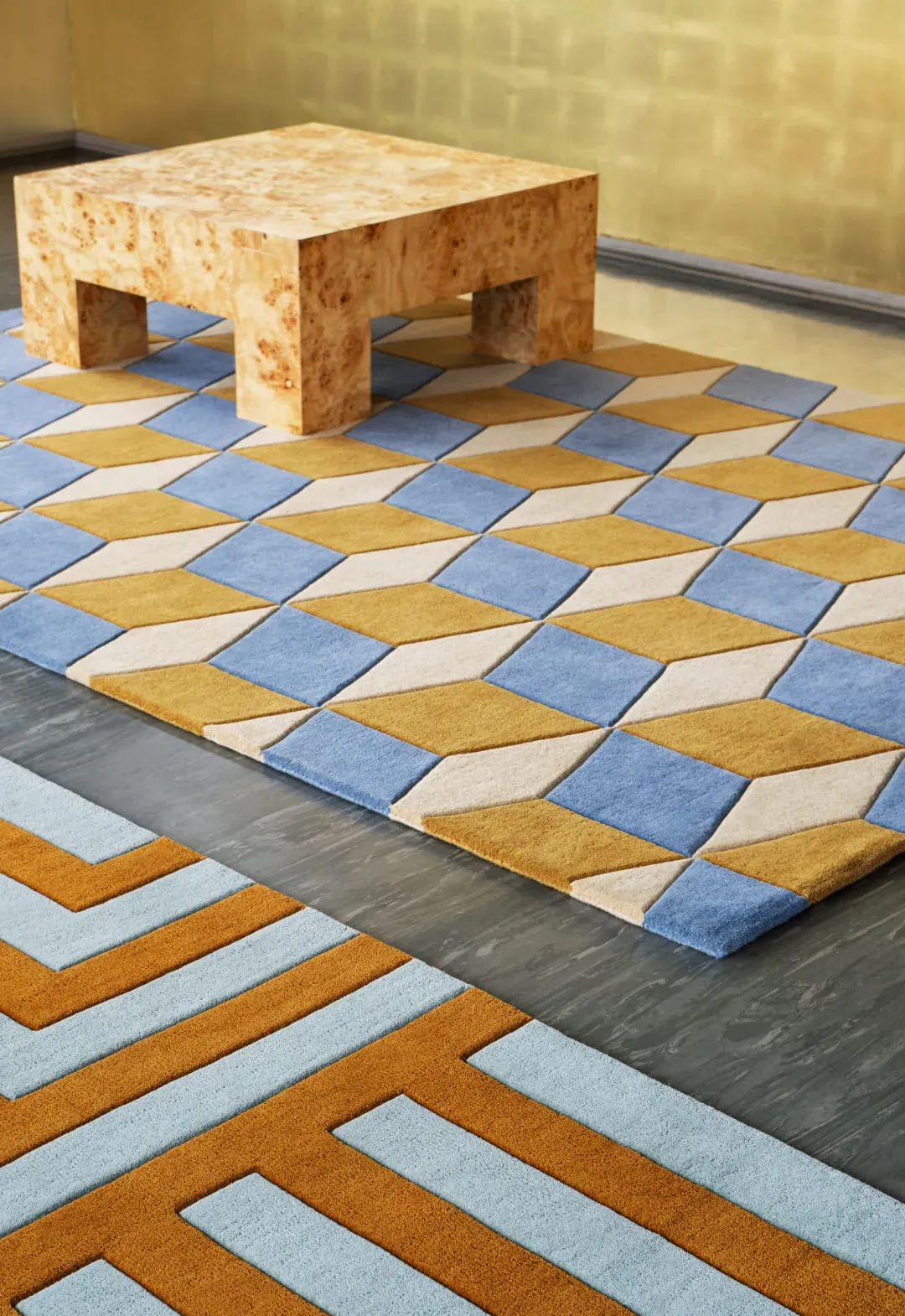 10 Year Collection Illusions Rug - Blue Sandstone, Wool alternate view