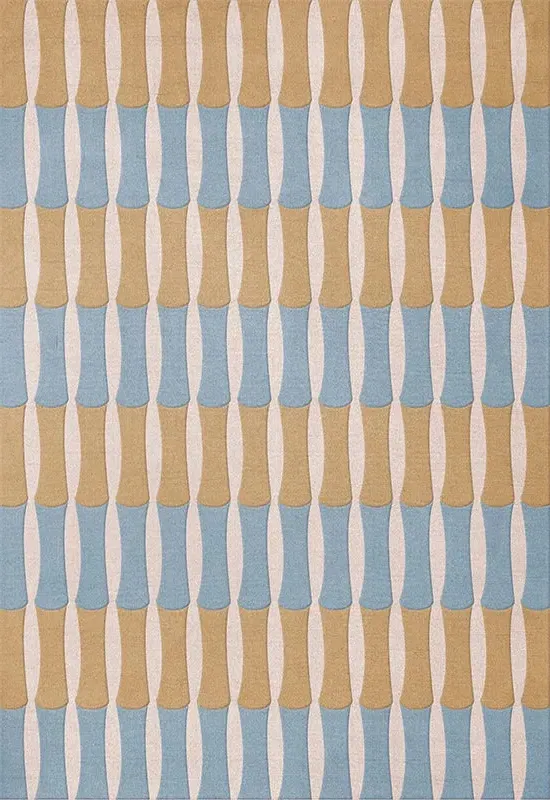 Alice Crawley Bamboo Forest Rug - Blue, Wool alternate view