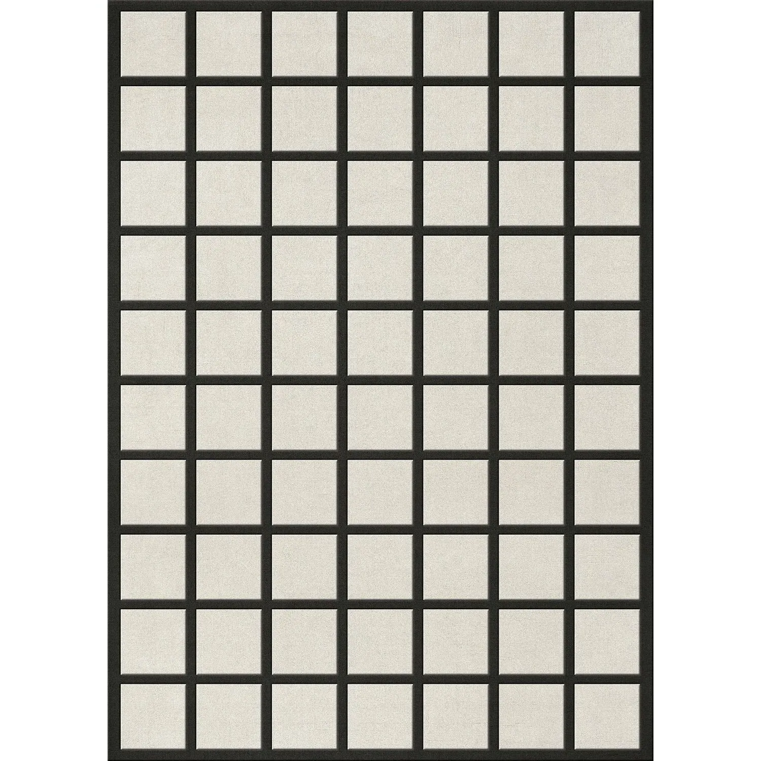Avenue Checked Rug - Bone White, Wool product