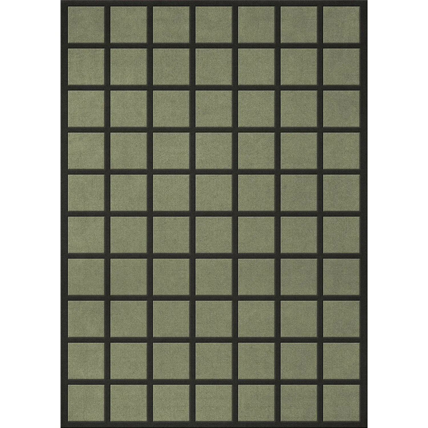 Avenue Checked Rug - Olive, Wool product