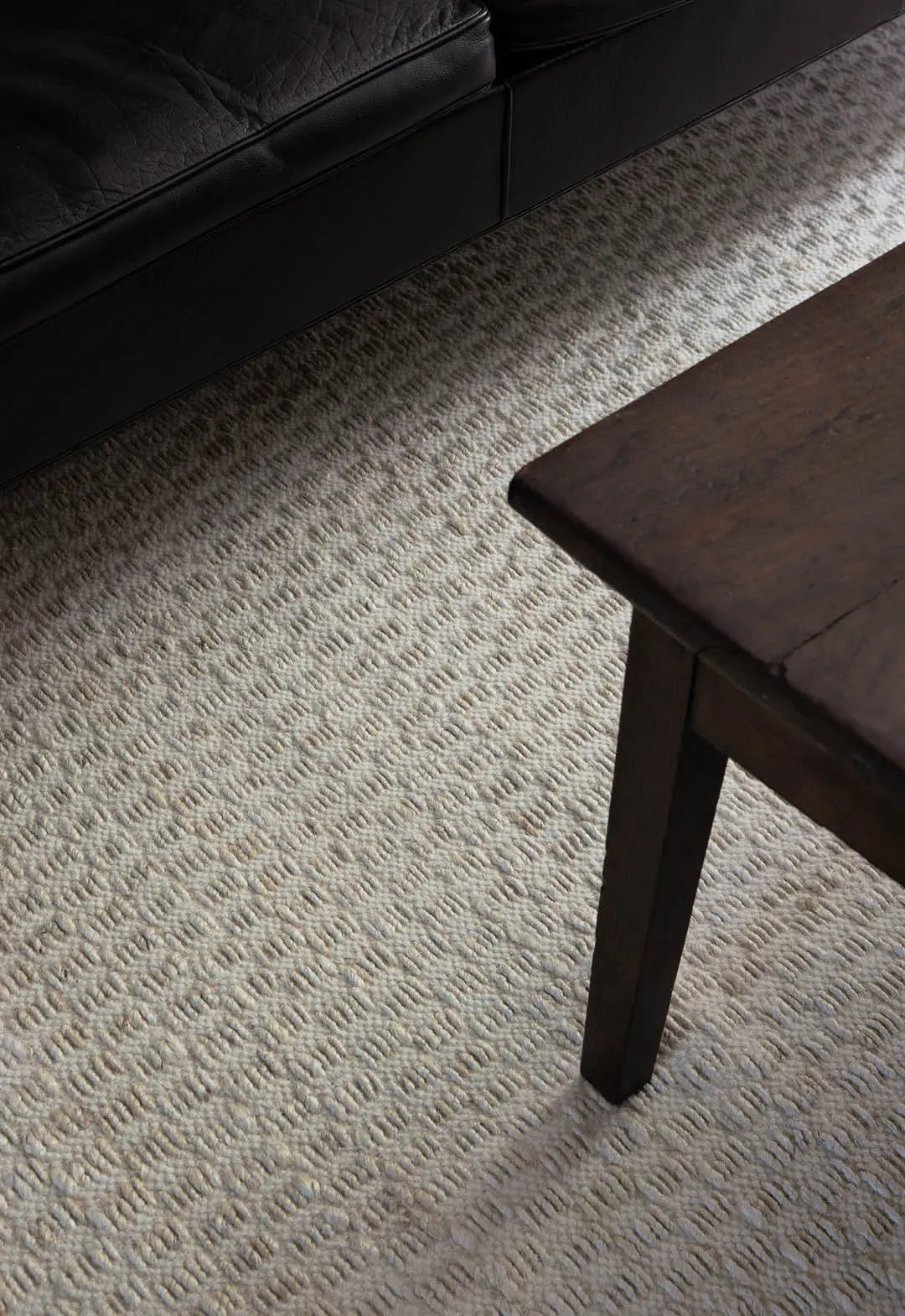 Barley Runner Rug - Bone White, Jute & Wool alternate view