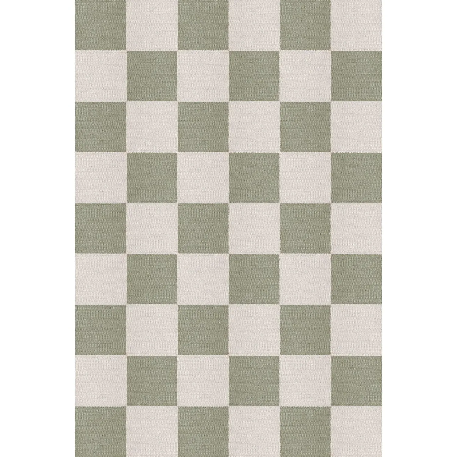 Chess Sage Checkered Rug - Sage, New Zealand Wool product