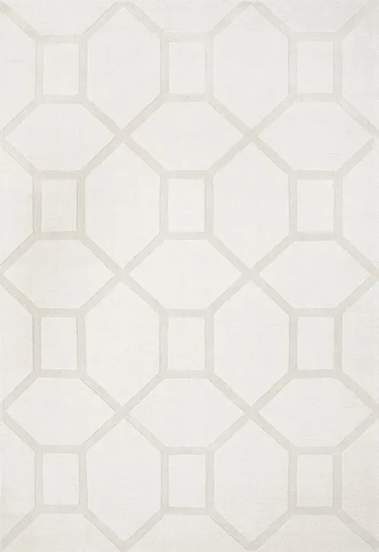 Entrance Rug - Bone White, Wool product