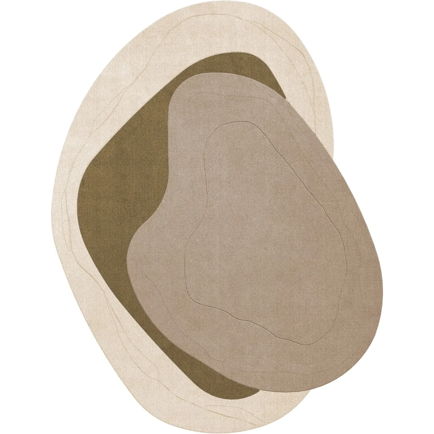 Erik Bratsberg Lozza Rug - Olive, Wool product