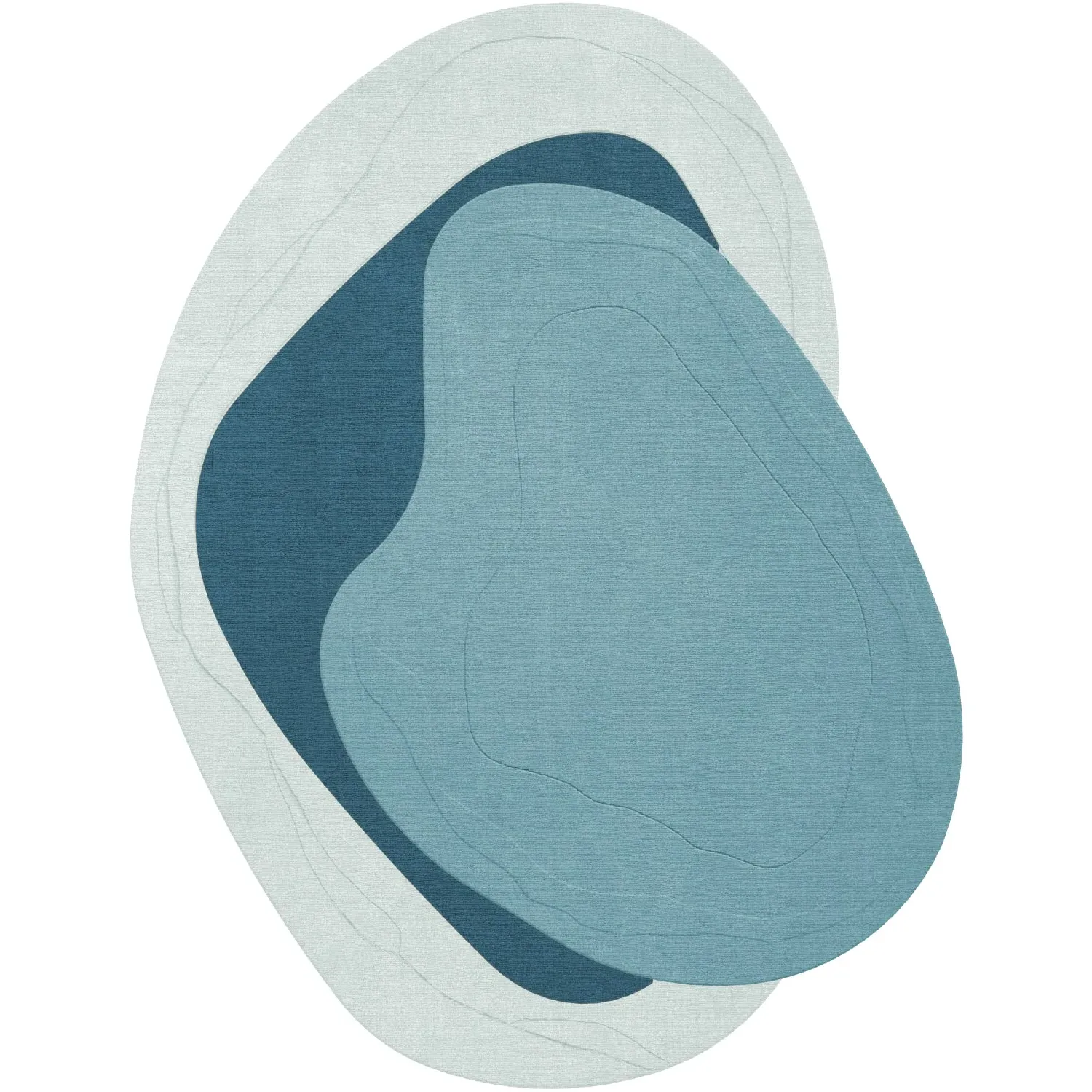 Erik Bratsberg Lozza Rug - Teal, Wool product