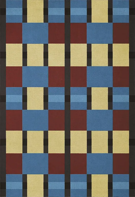 Evelina Kroon After Noon Sky Rug - Blue, Wool alternate view
