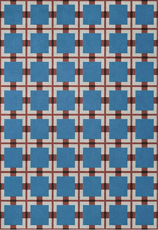 Evelina Kroon Berry Rain Rug - Blue, Wool alternate view