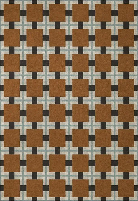 Evelina Kroon Ochre Fields Rug - Brown, Wool alternate view