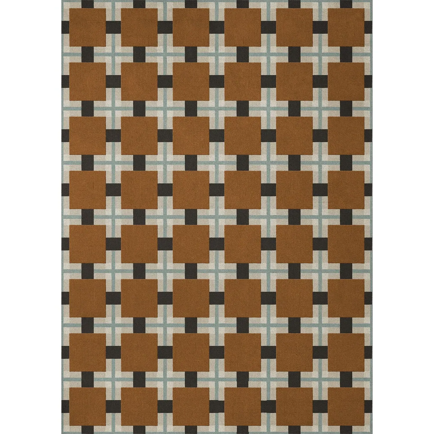 Evelina Kroon Ochre Fields Rug - Brown, Wool product