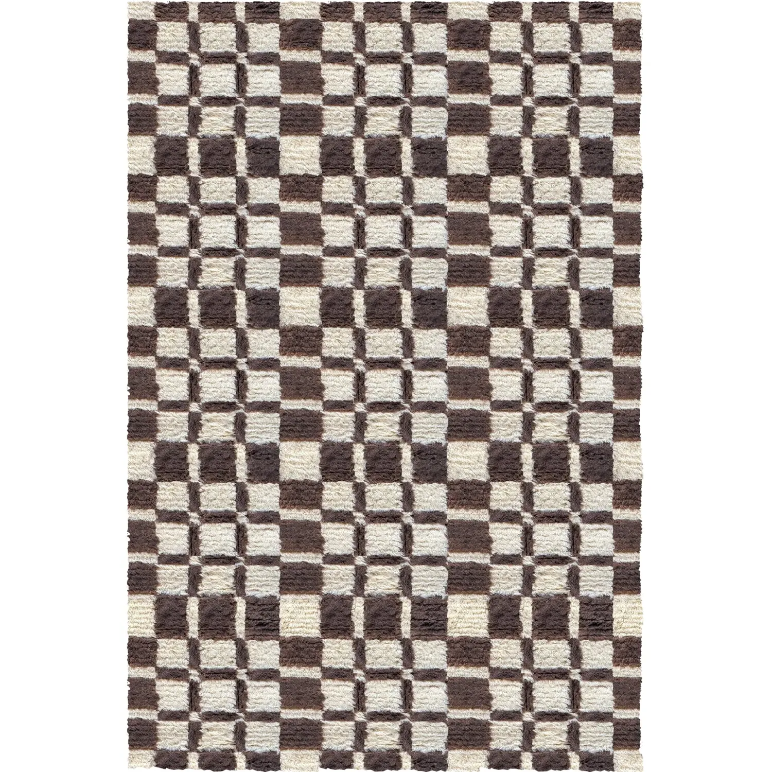 Evelina Kroon Shaggy Rug - Chestnut, New Zealand Wool product