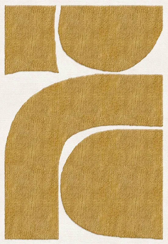 Gotland Rauk Sunflower Yellow Rug - Yellow, Wool alternate view
