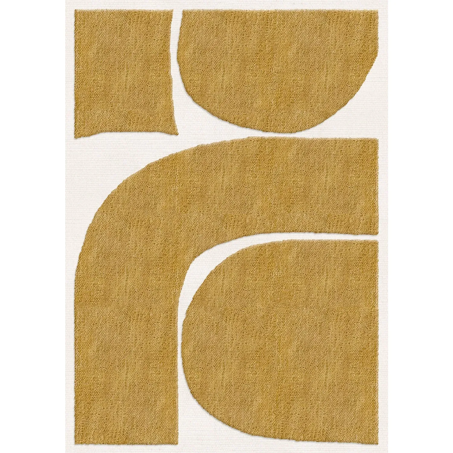 Gotland Rauk Sunflower Yellow Rug - Yellow, Wool product