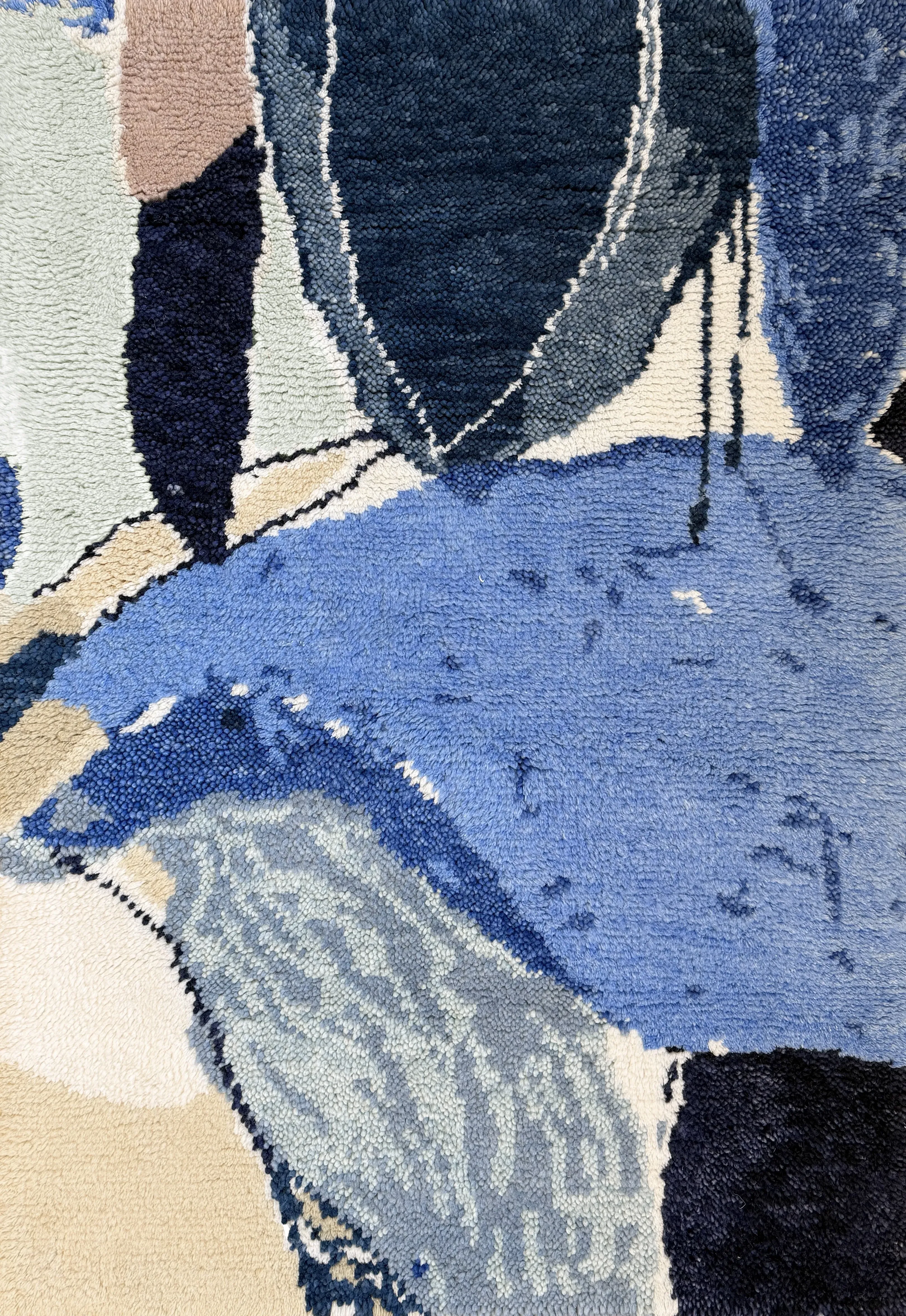 Heather Chontos Blue Lake Rug - Blue, New Zealand Wool alternate view