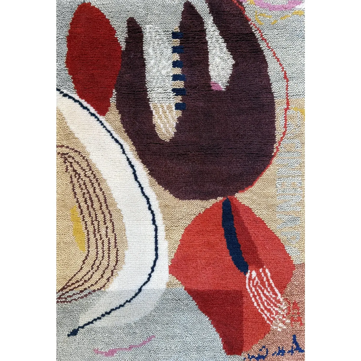 Heather Chontos Collage Rug - Blue, New Zealand Wool product