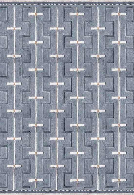 Johanna Sky Blue Rug 140x200cm - Blue, Wool alternate view