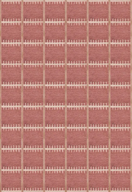 Lilly Claret Handwoven Rug - Red, Wool alternate view