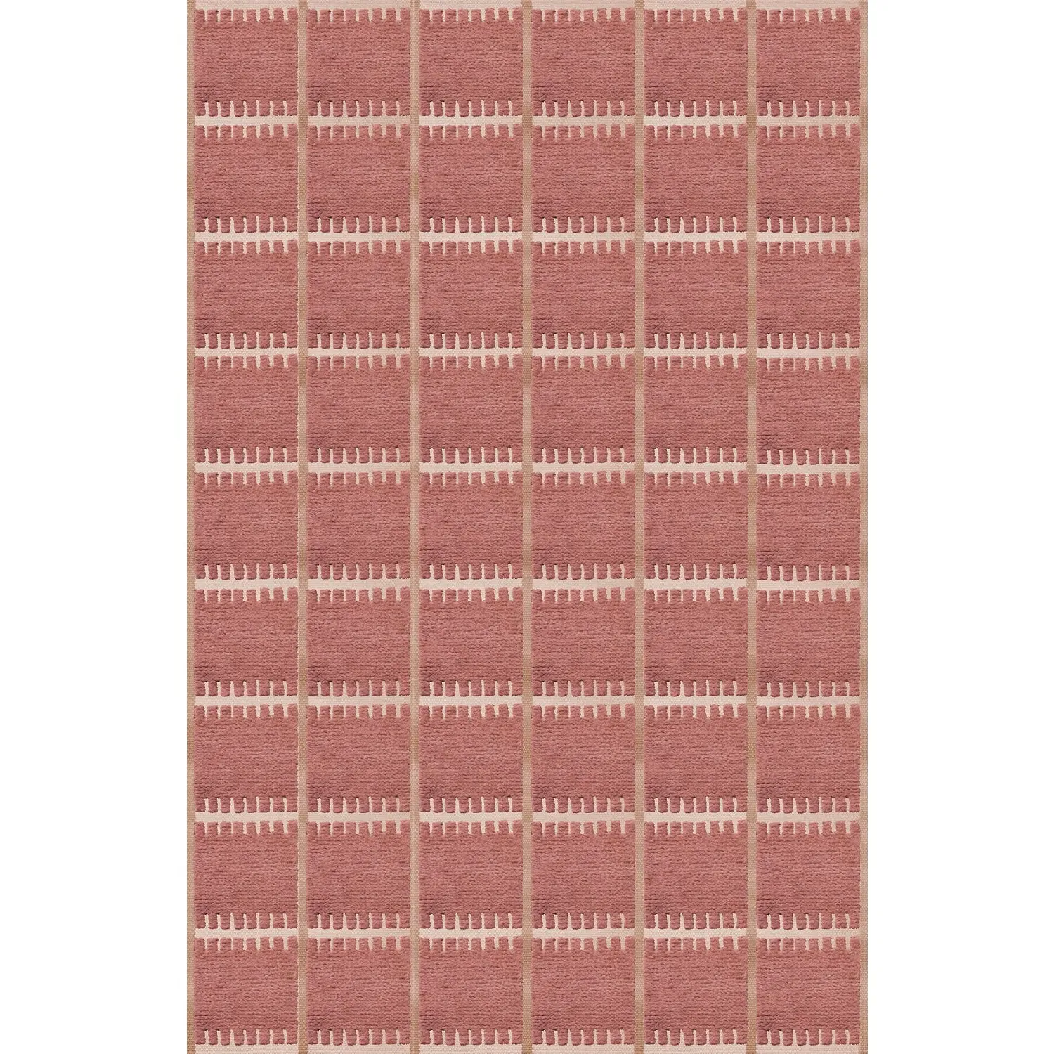 Lilly Claret Handwoven Rug - Red, Wool product