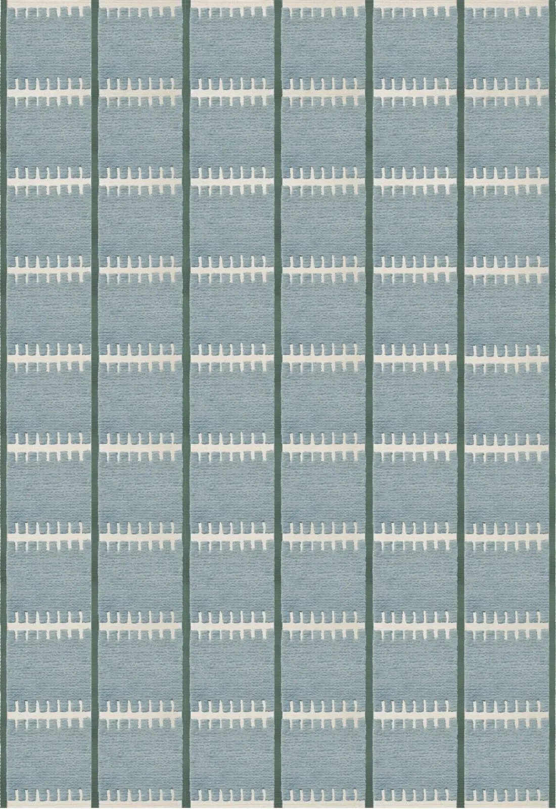 Lilly Square Rug - Blue, Wool product