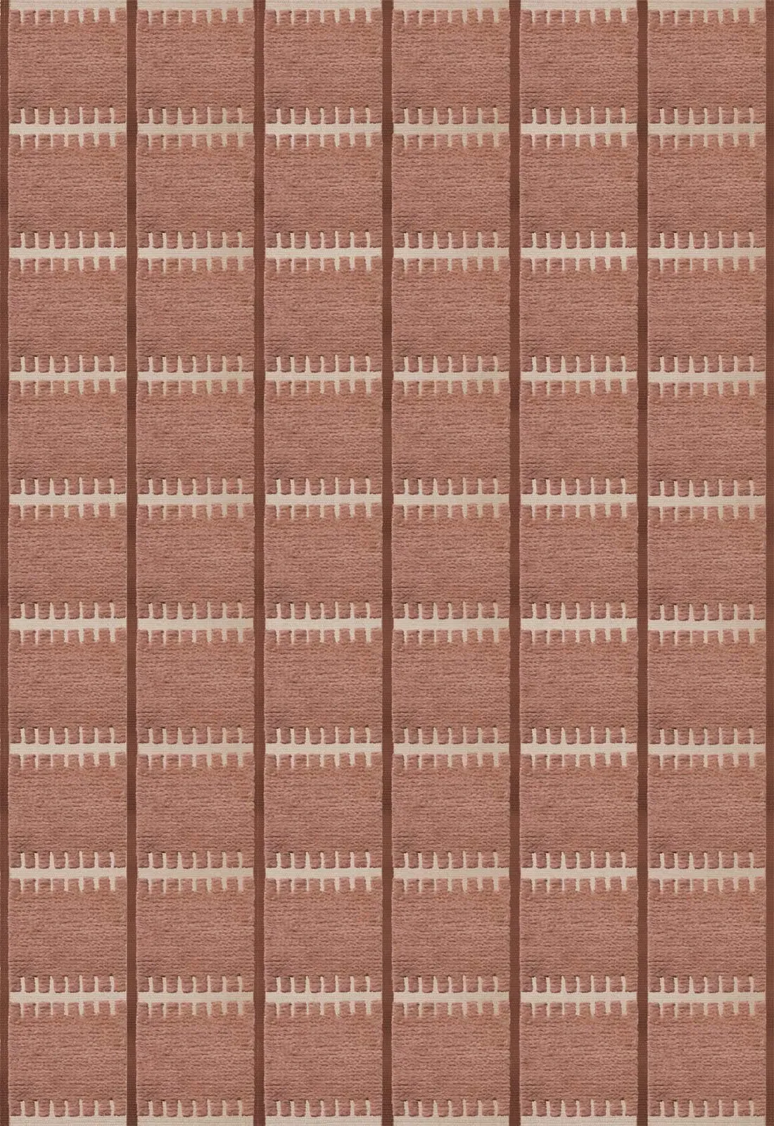 Lilly Square Rug - Rust, Wool alternate view