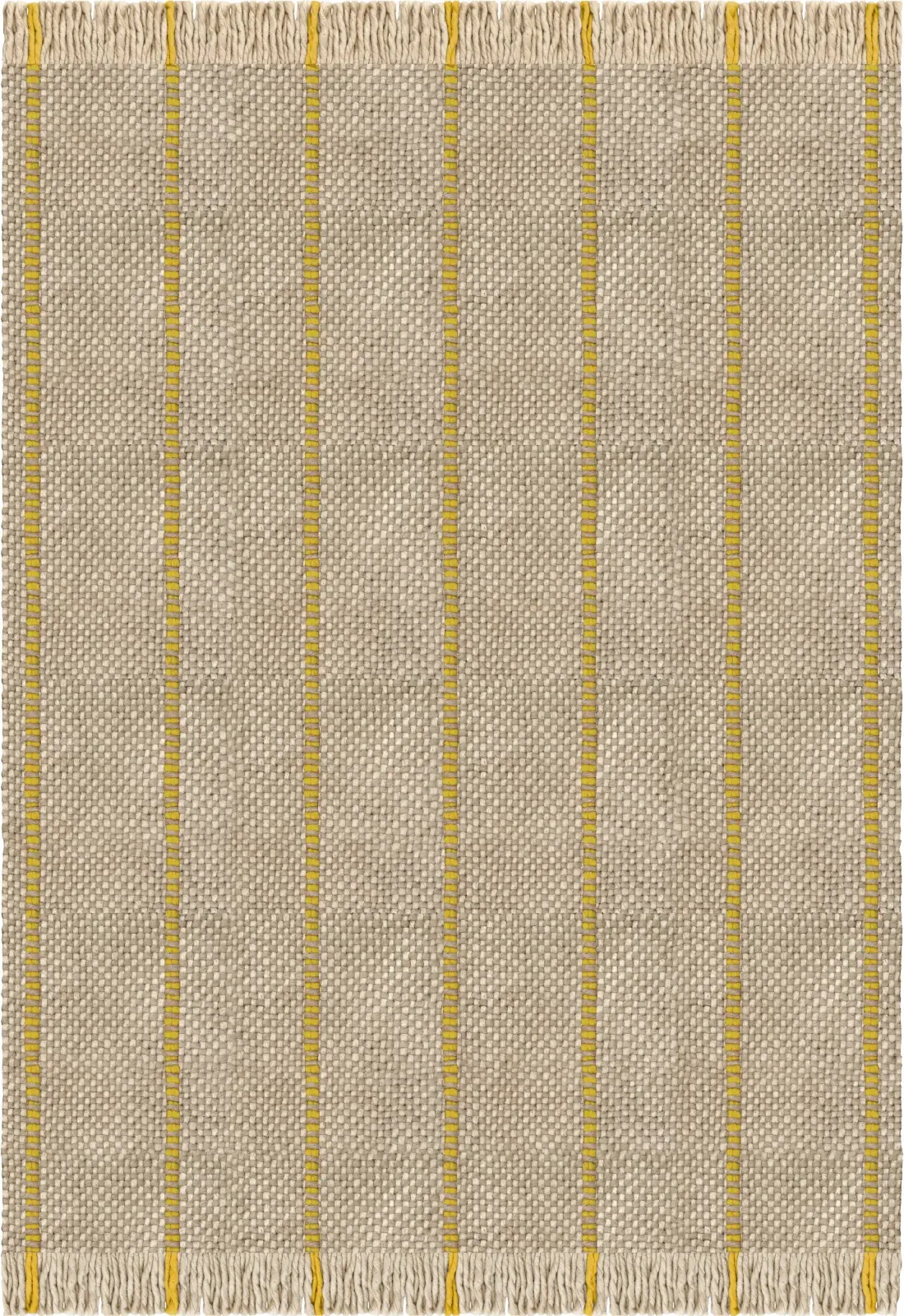 Massproductions Cord Rug - Yellow Oatmeal, Wool alternate view