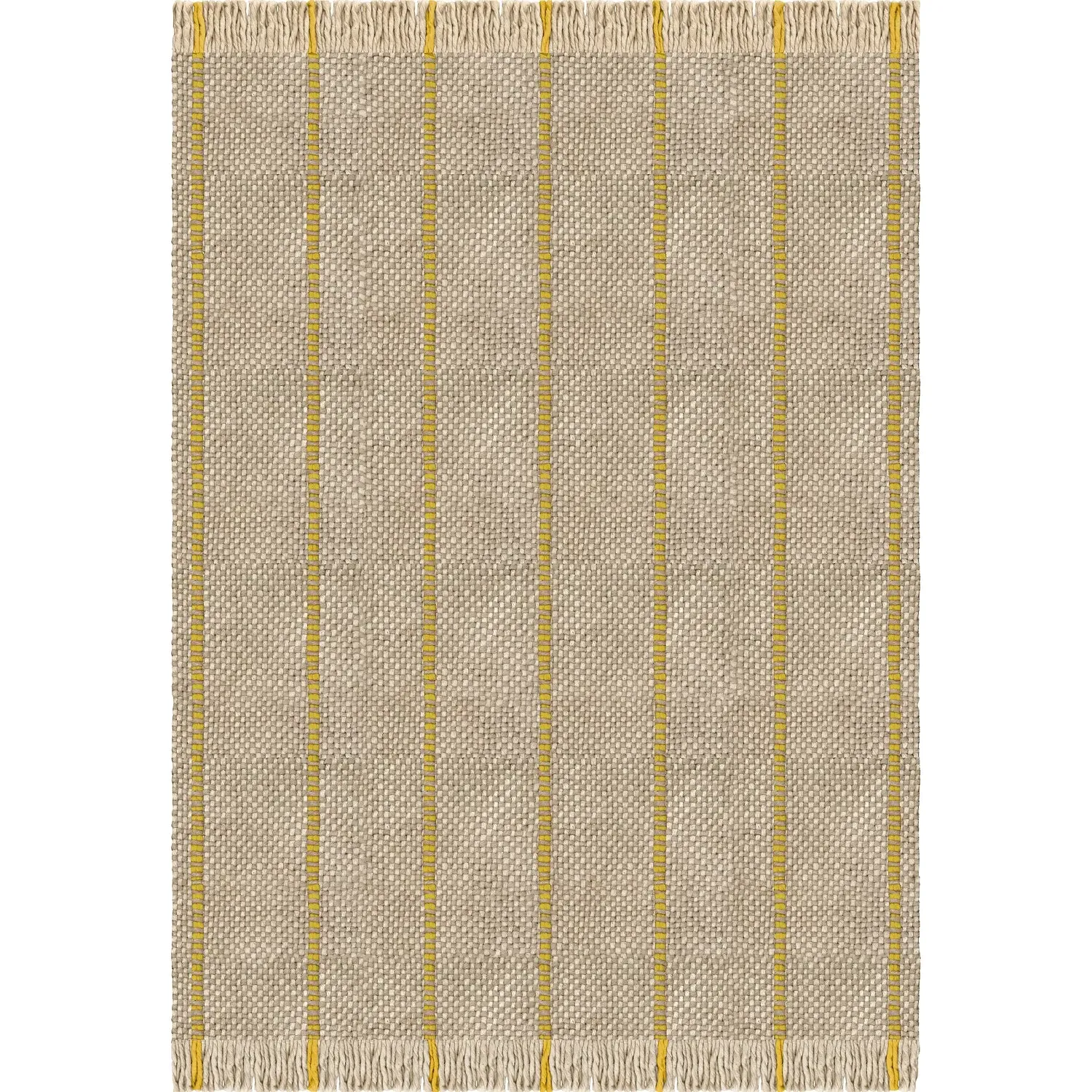 Massproductions Cord Rug - Yellow Oatmeal, Wool product