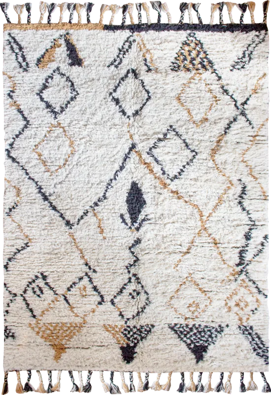 Modern Oriental Saffron Large Area Rug - Wool product