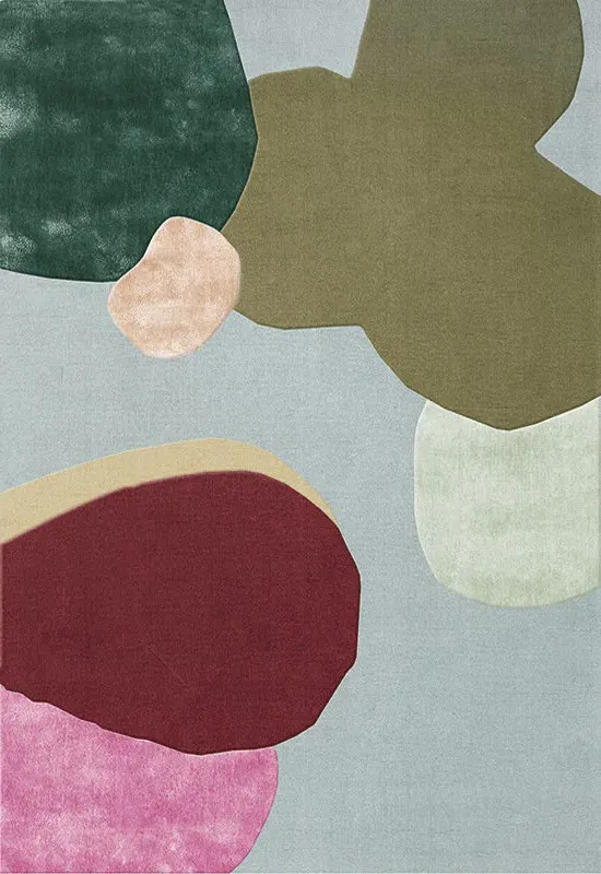 Poppykalas Sleeping Flower Rug - Multicolor, Wool Tencel alternate view