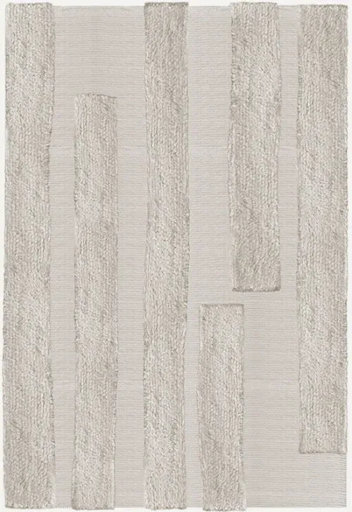 Punja Bricks Sand Melange Rug - Wool product