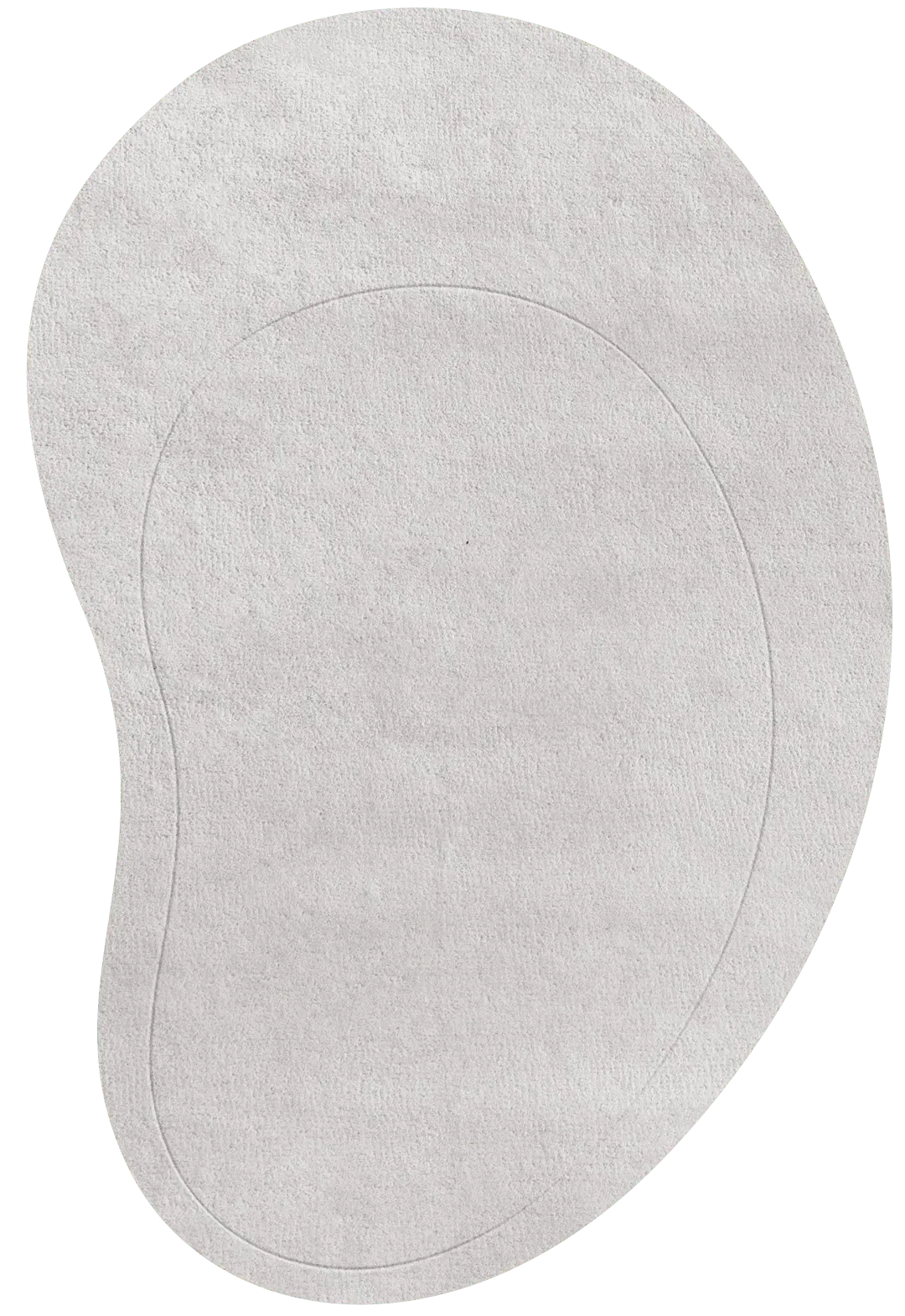 Residue New Pearl Oval Rug - Gray, Wool product