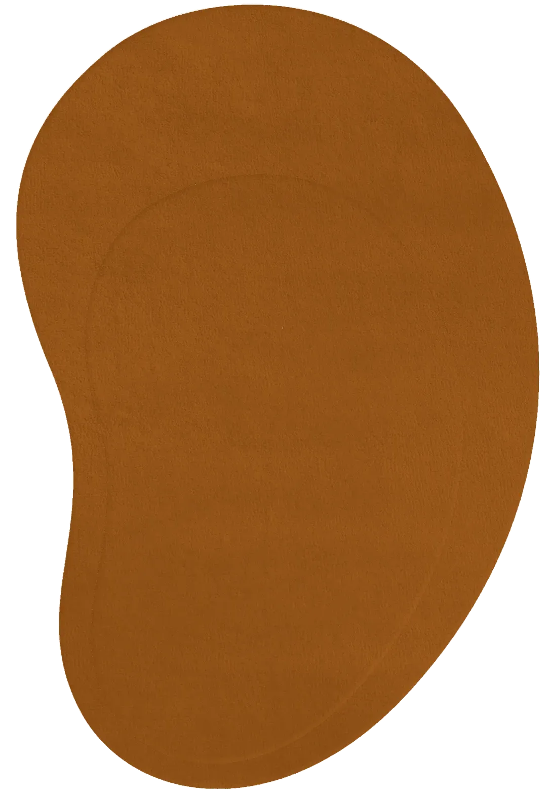 Residue Oval Hand-Tufted Rug - Dark Ochre, Wool alternate view