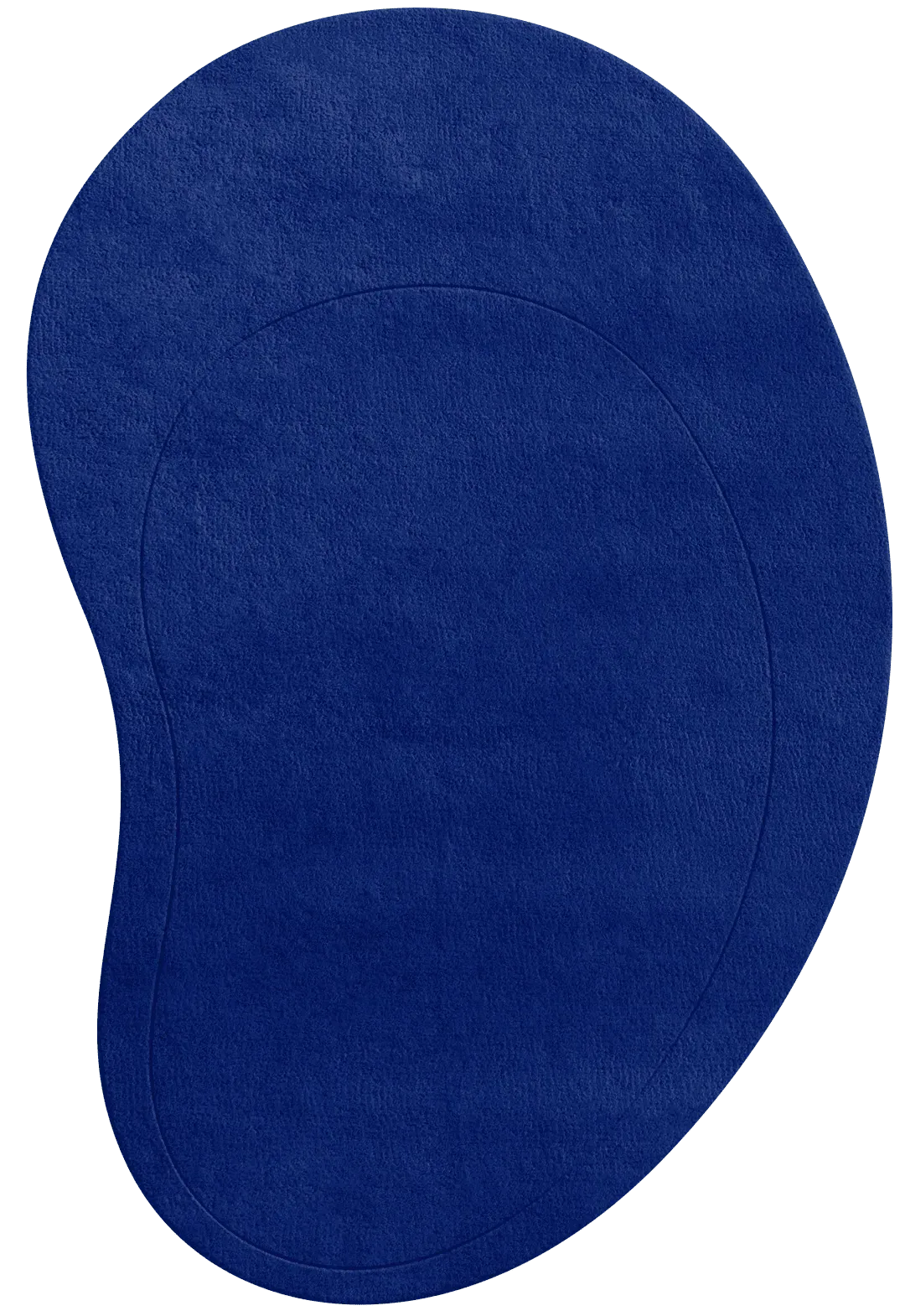 Residue Oval Rug - Cobalt Blue, Wool product