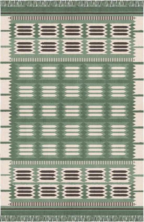 Rollakan Hilma Fern Rug - Wool, Cotton alternate view
