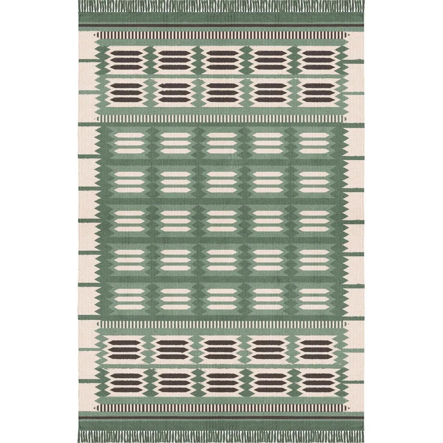Rollakan Hilma Fern Rug - Wool, Cotton product