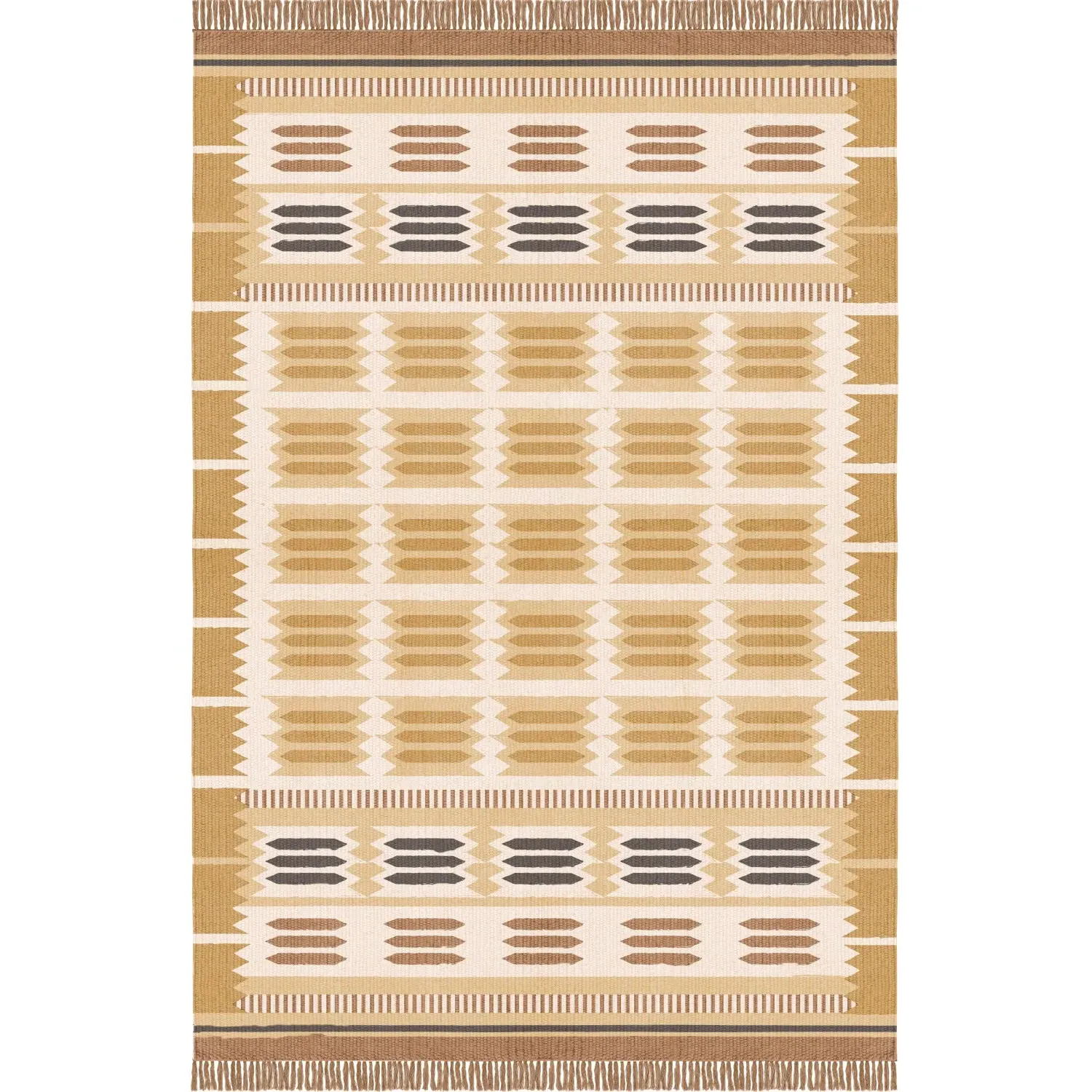 Rollakan Hilma Marigold Runner Rug - Wool, Cotton product