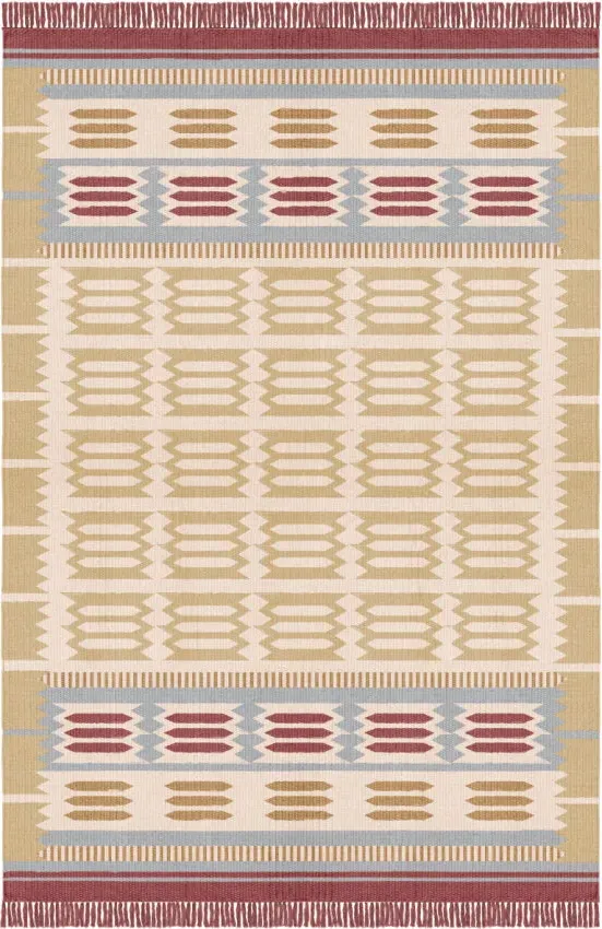 Rollakan Hilma Meadow Rug - Yellow, Wool alternate view