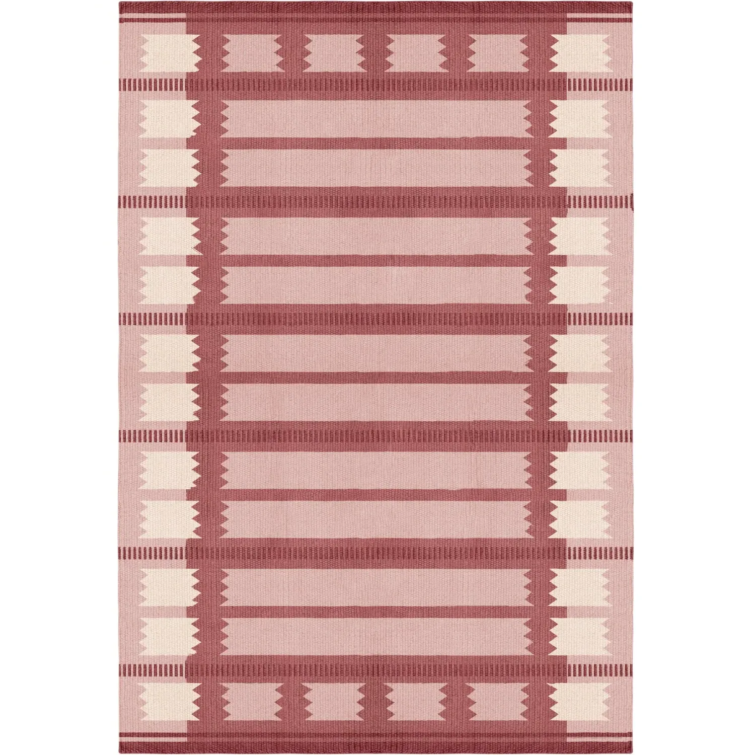 Rollakan Iris Raspberry Rug - Multicolor, Wool product