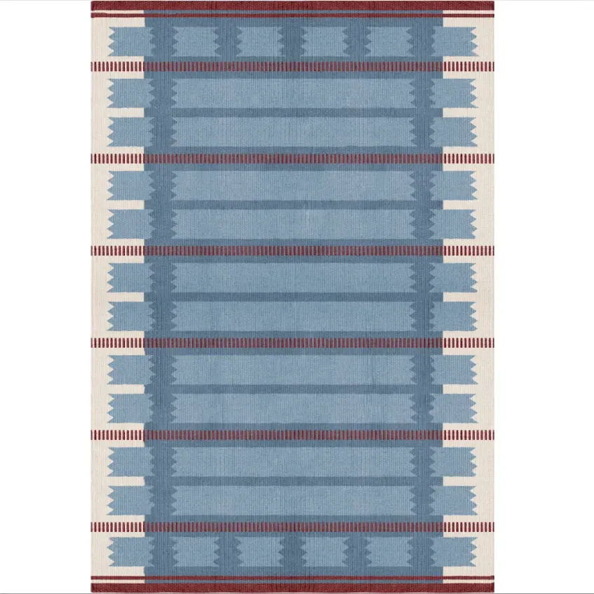 Rollakan Iris Runner Rug - Petrol, Wool product
