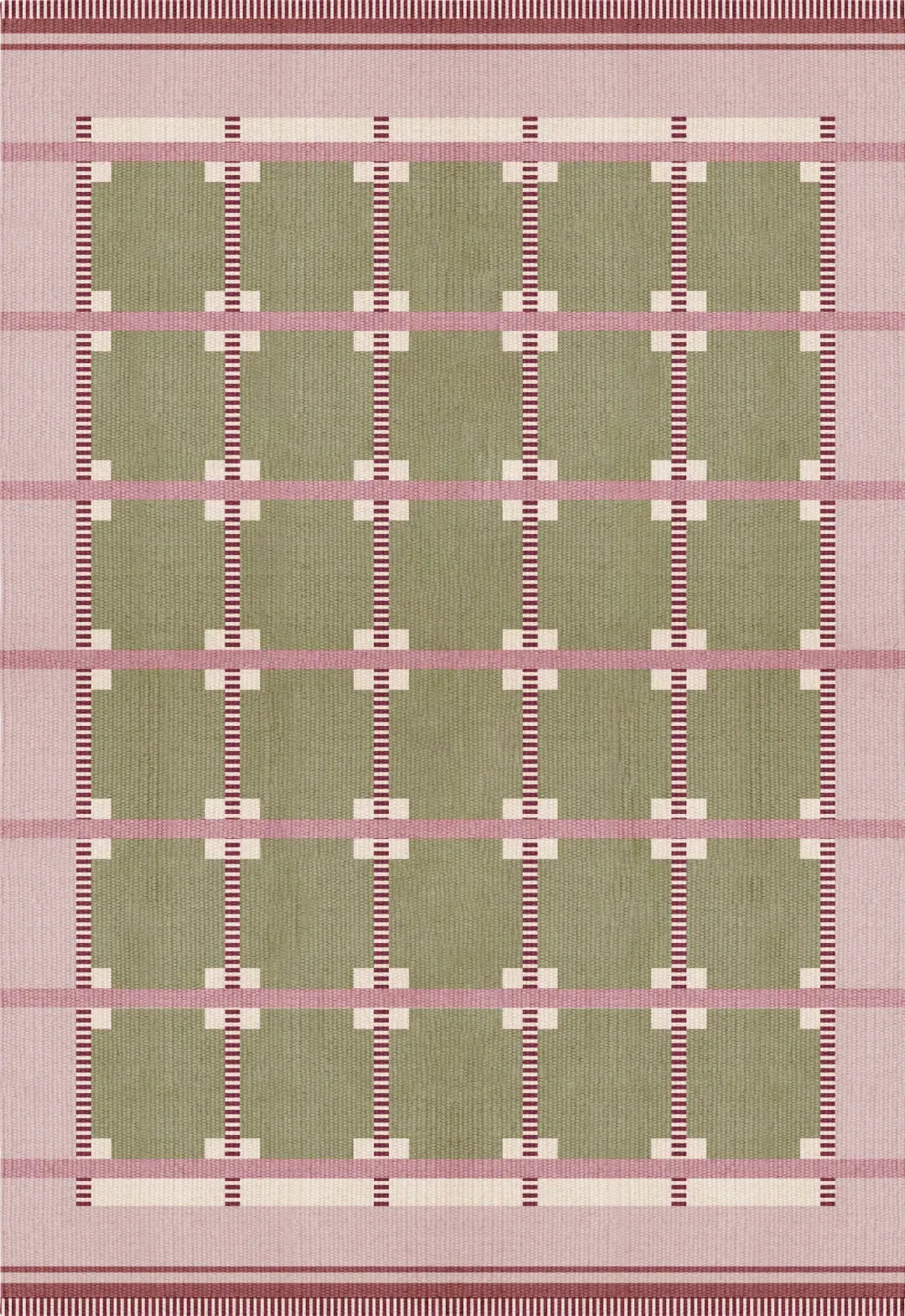 Rollakan Ruth Spring Grass Rug - Green, Wool alternate view
